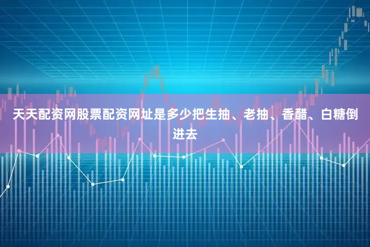 天天配资网股票配资网址是多少把生抽、老抽、香醋、白糖倒进去